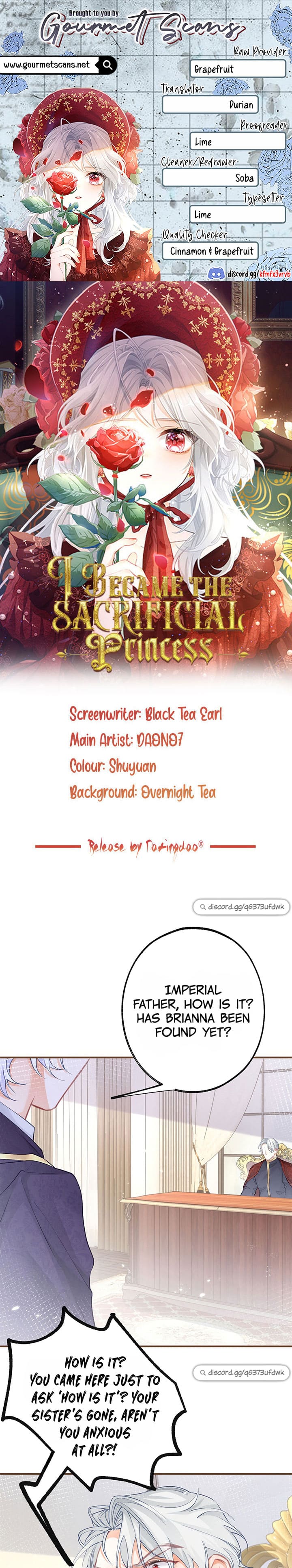 I Became the Sacrificial Princess Chapter 45 - Page 1