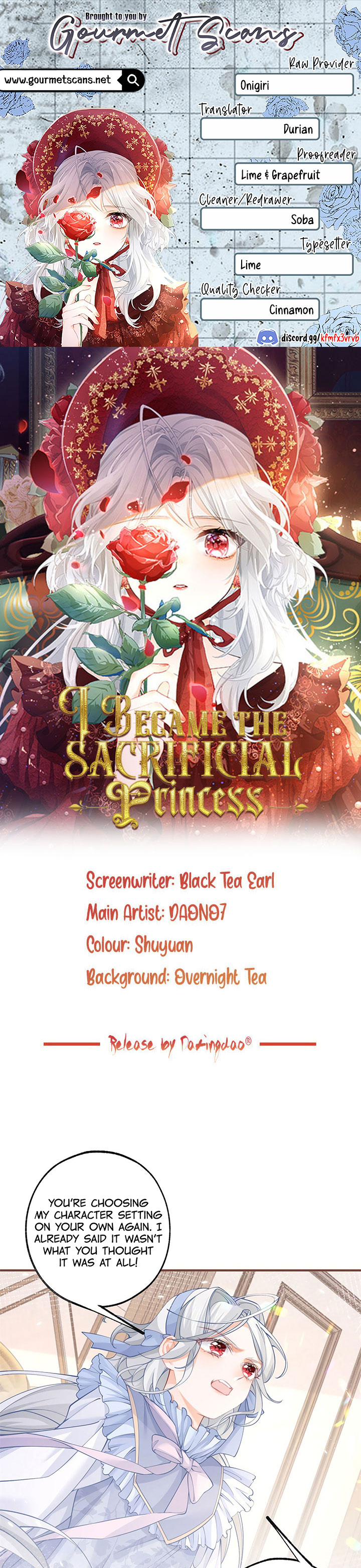 I Became the Sacrificial Princess Chapter 58 - Page 1