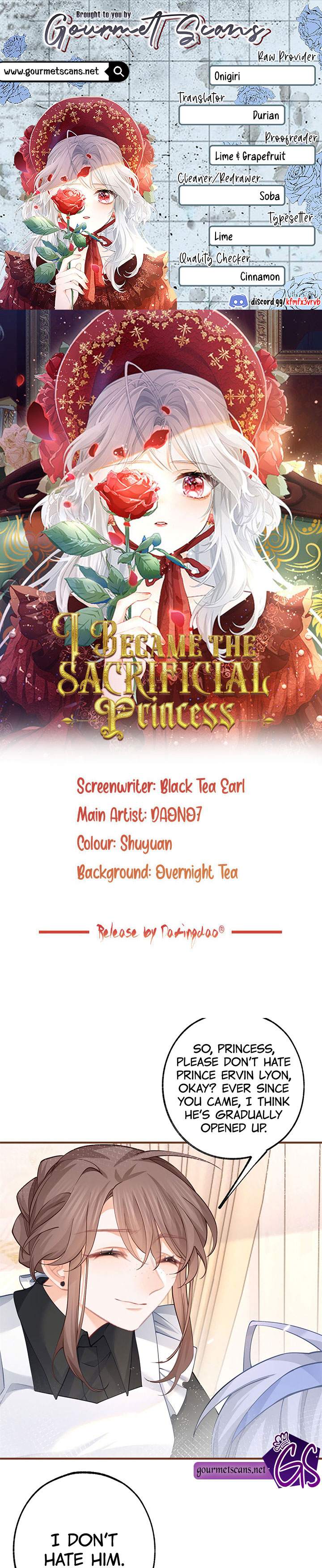 I Became the Sacrificial Princess Chapter 61 - Page 1