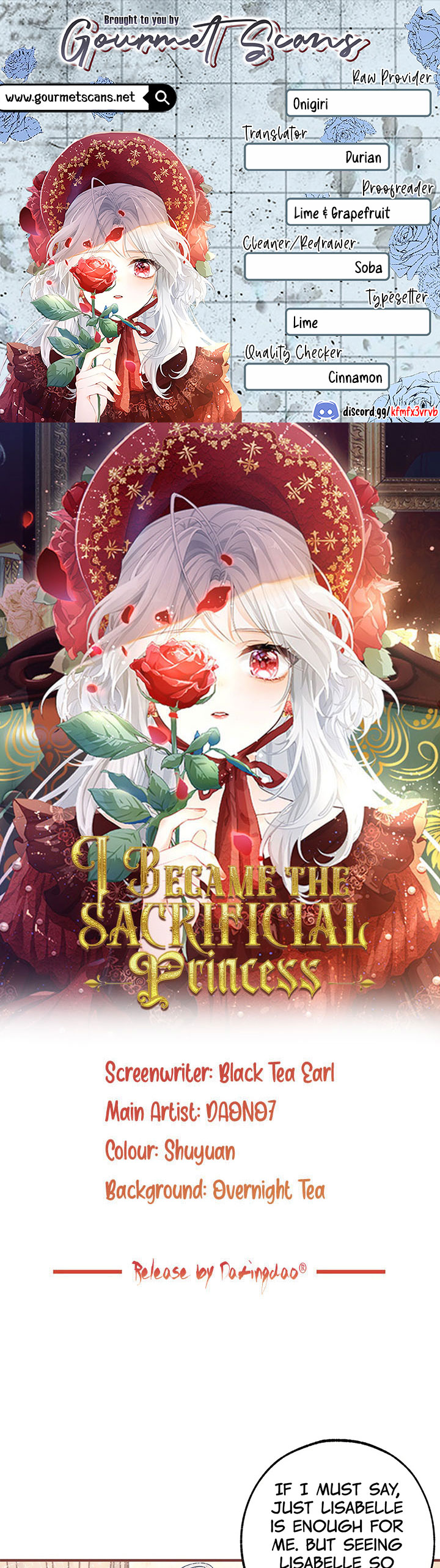 I Became the Sacrificial Princess Chapter 66 - Page 1