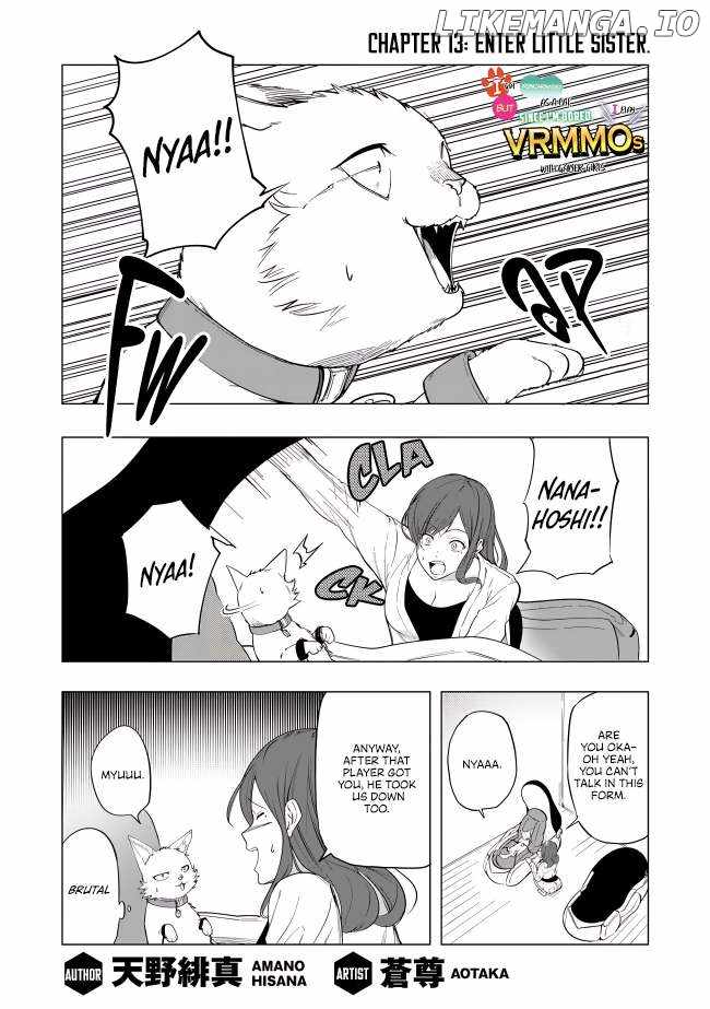 I Got Reincarnated as a Cat, but Since I’m Bored, I Play VRMMOs With Gamer Girls Chapter 13 - Page 1