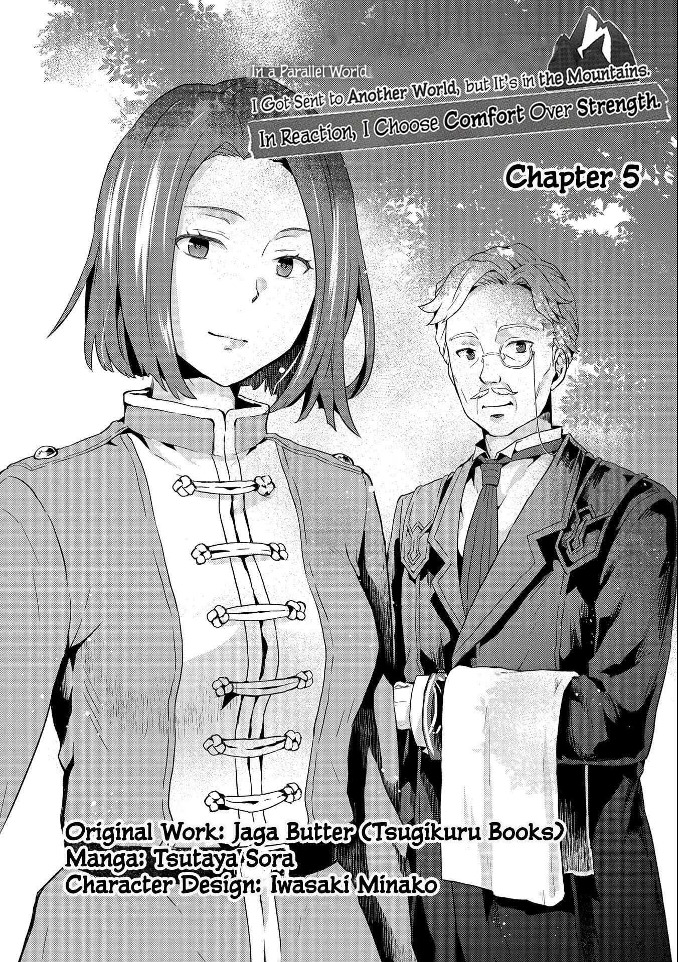 I Got Sent to Another World, but It’s in the Mountains. In Reaction, I Choose Comfort Over Strength Chapter 5 - Page 0
