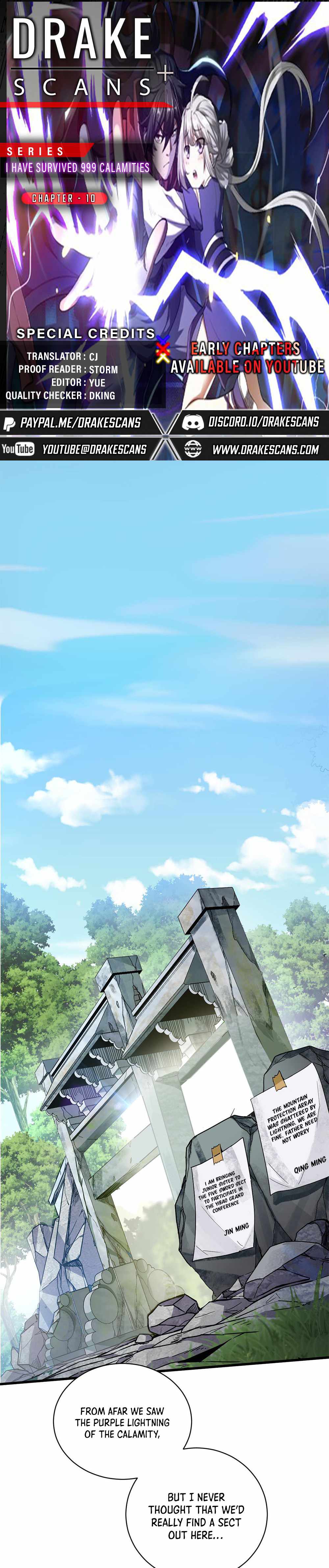 I Have Survived 999 Calamities Chapter 10 - Page 1