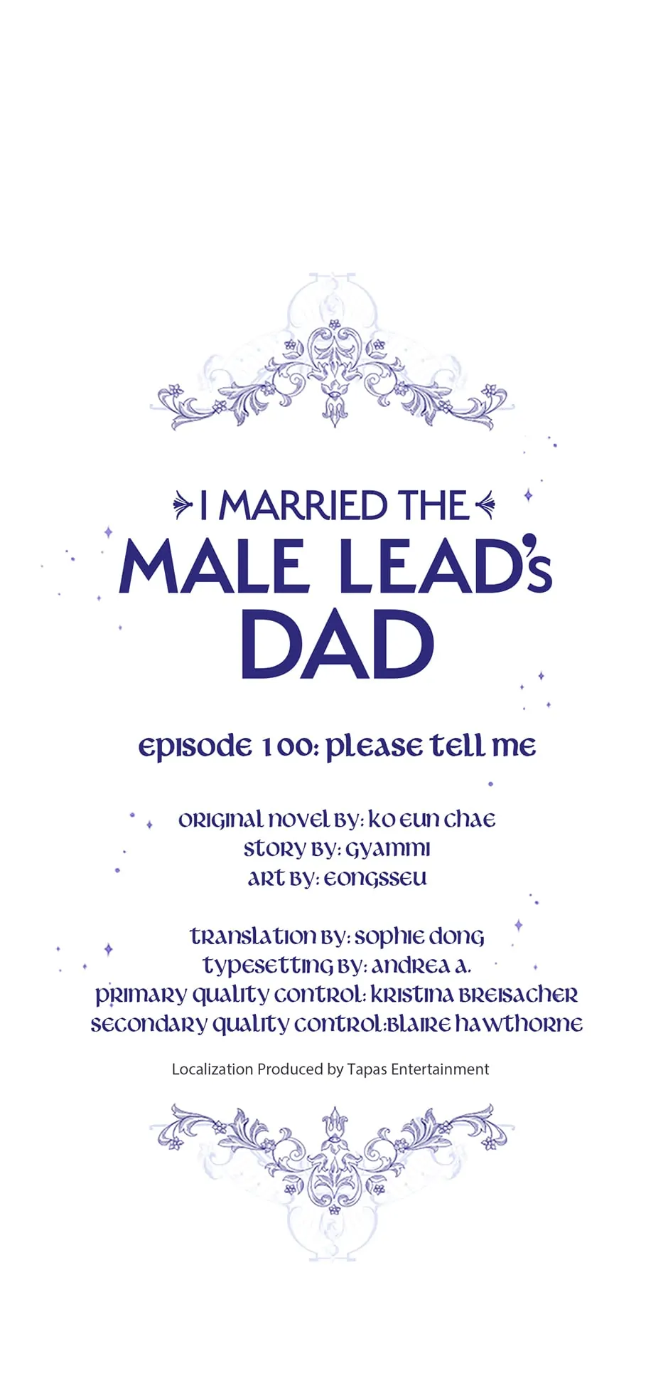 I Married the Male Lead’s Dad Chapter 100 - Page 0