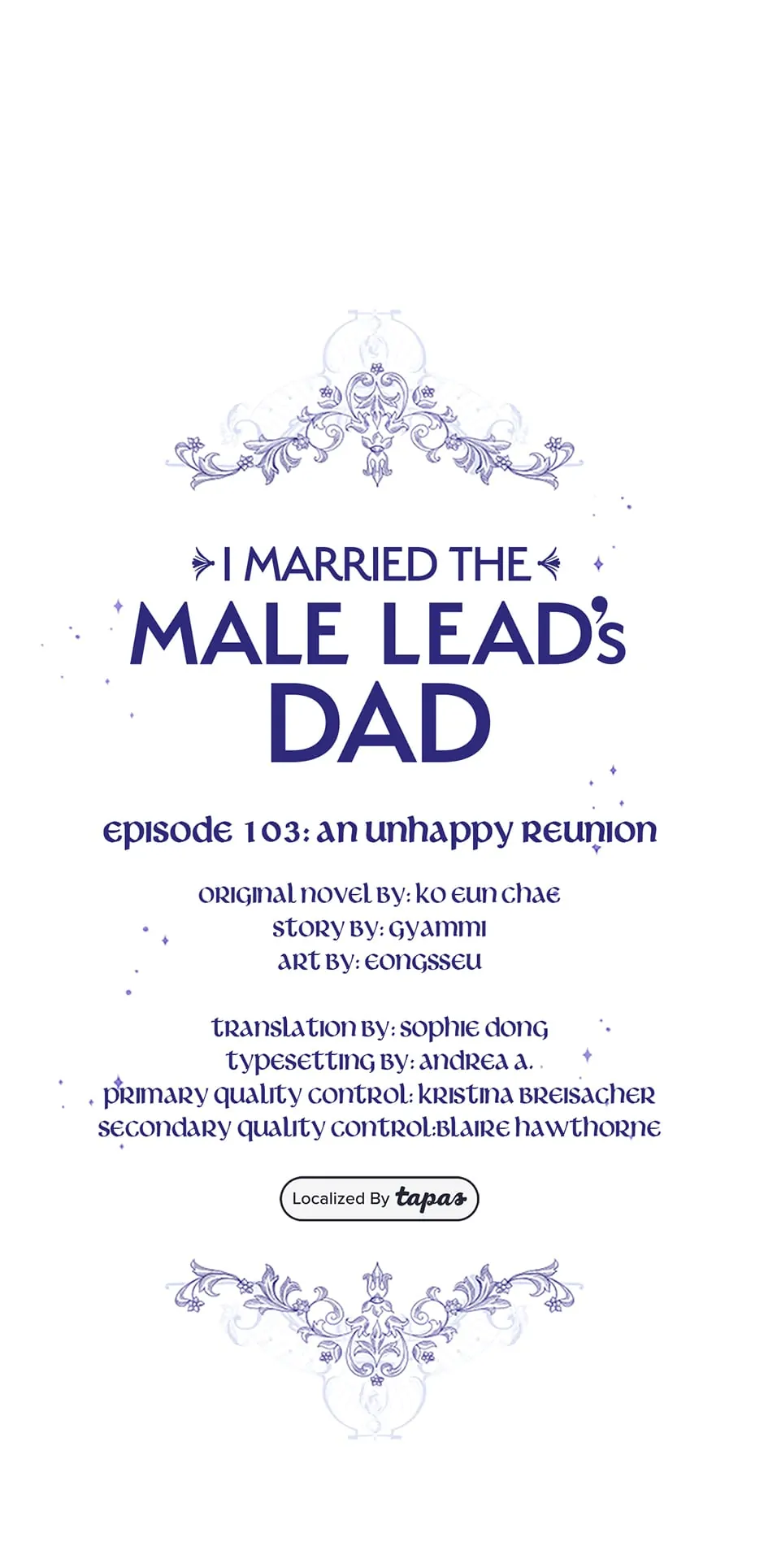 I Married the Male Lead’s Dad Chapter 103 - Page 0