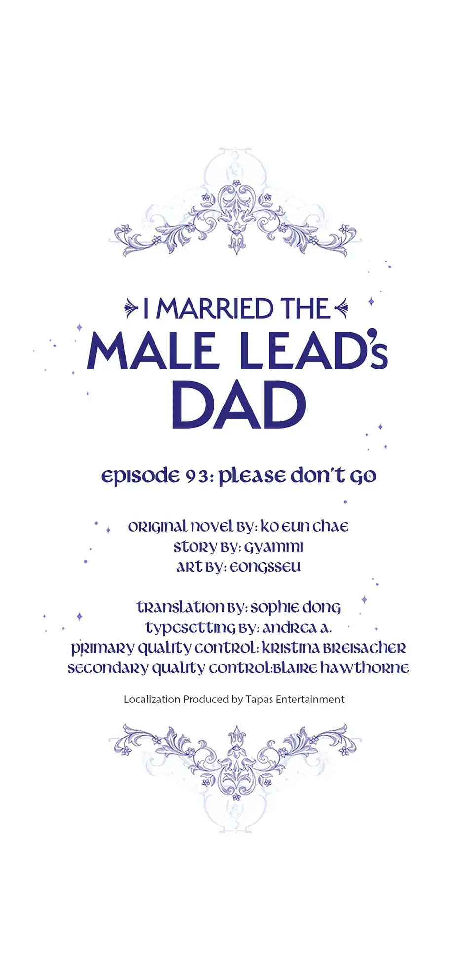 I Married the Male Lead’s Dad Chapter 93 - Page 0