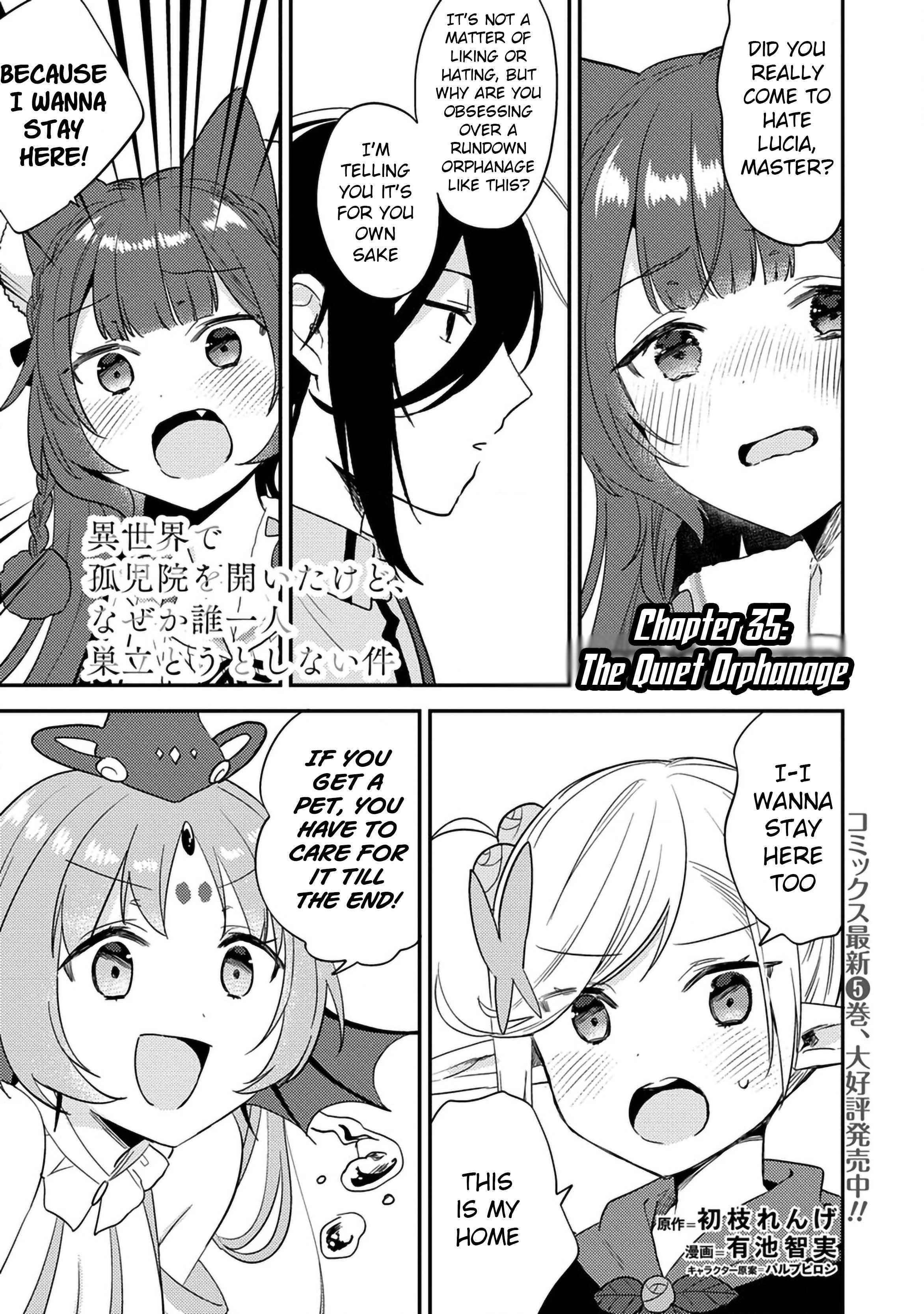 I Opened an Orphanage in a Different World, But Why Doesn’t Anyone Want to Graduate? Chapter 35 - Page 1