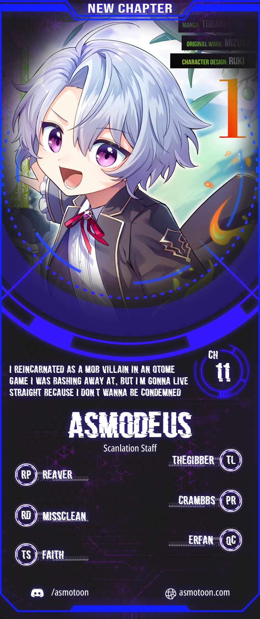 I Reincarnated as a Mob Villain in an Otome Game I was Bashing Away at, but I’m Gonna Live Straight Because I don’t Wanna be Condemned Chapter 11 - Page 1