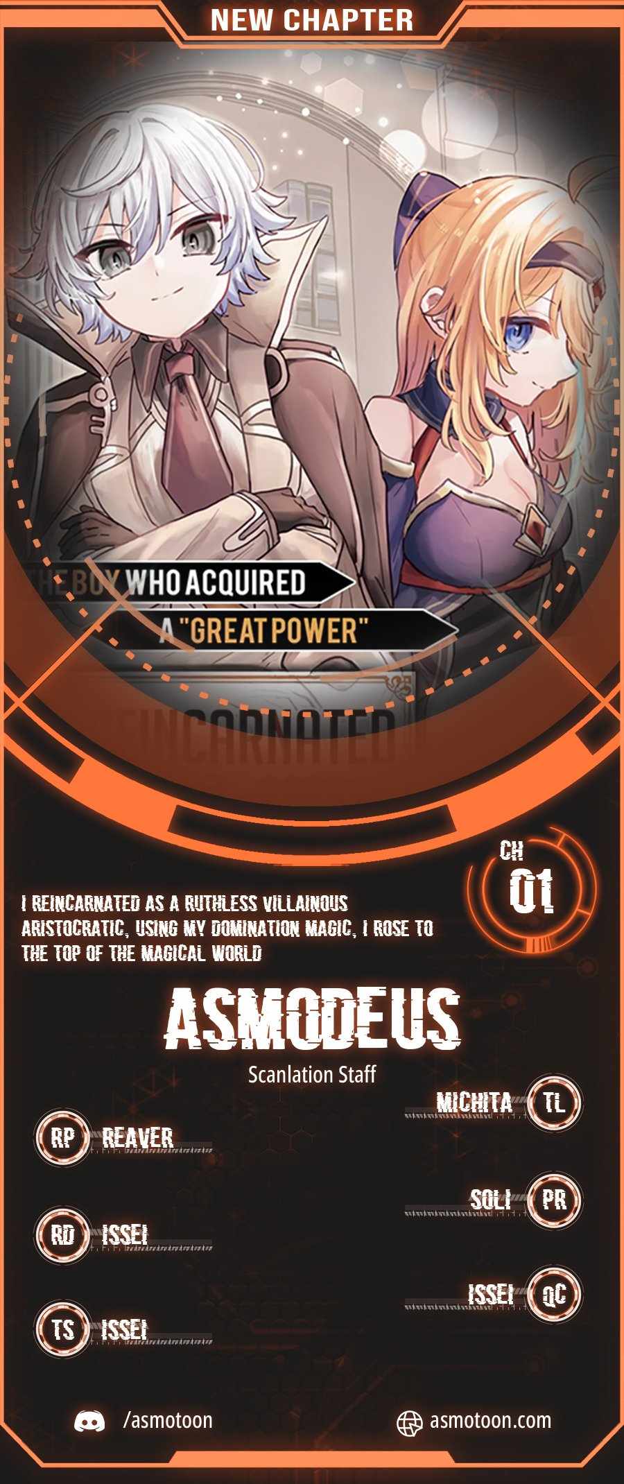 I Reincarnated as a Ruthless Villainous Aristocratic, Using My Domination Magic, I Rose to the Top of the Magical World Chapter 1 - Page 0
