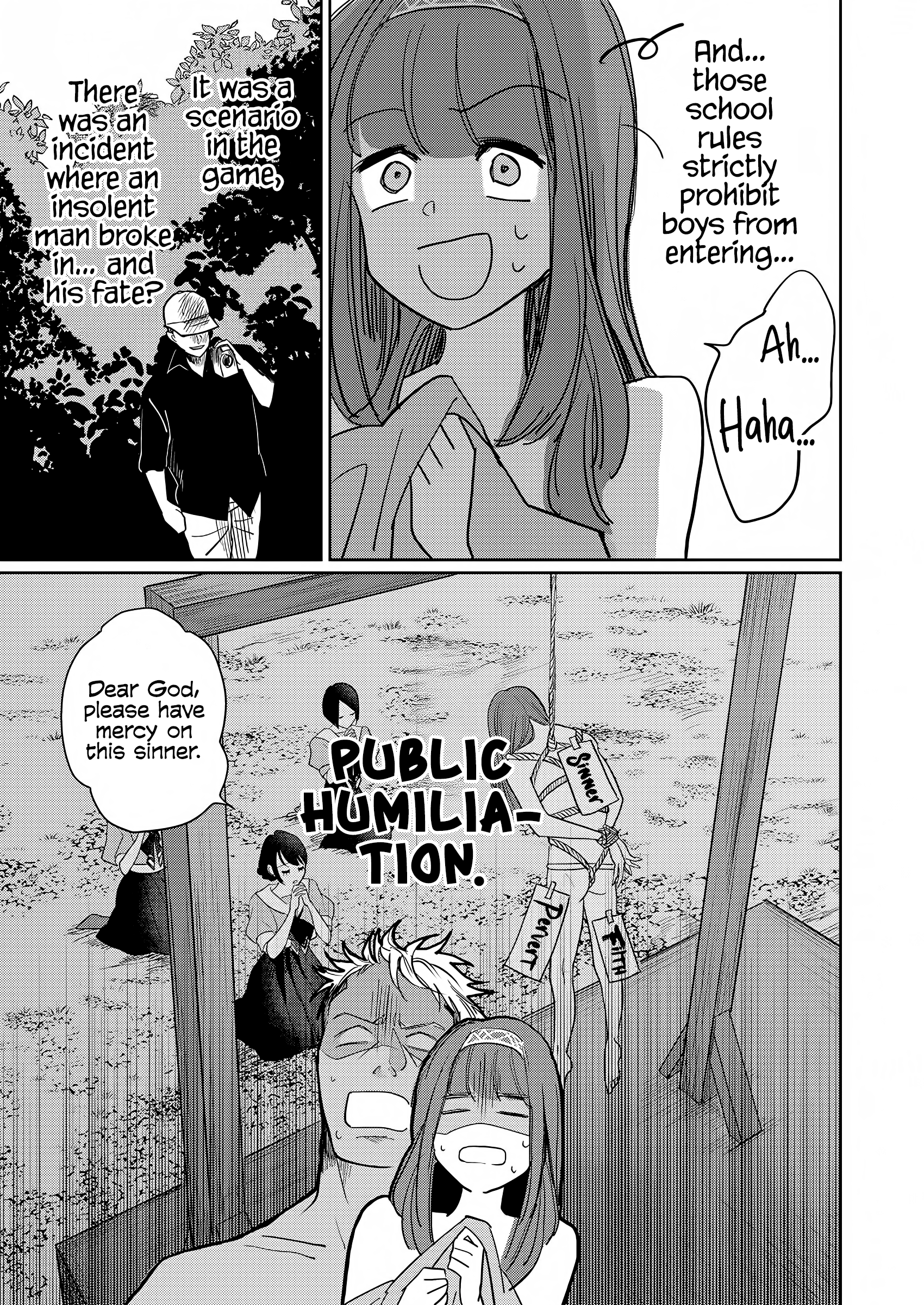 I Reincarnated as the Heroine in a Yuri Game, but for Some Reason That Thing was Still There! Chapter 1 - Page 14