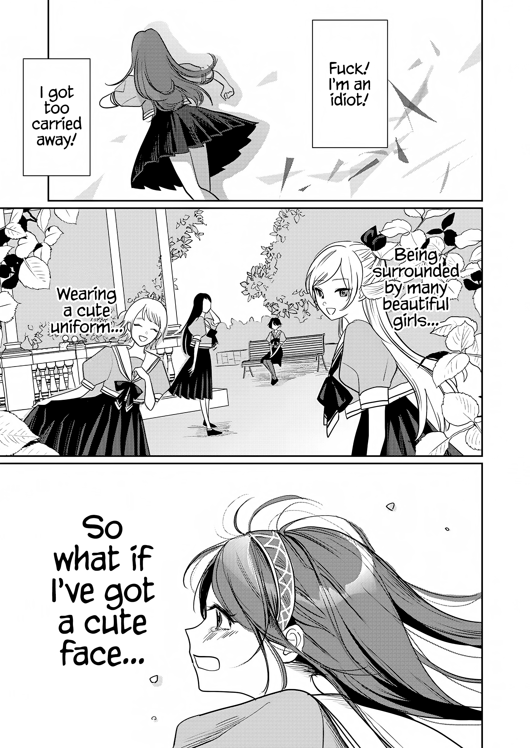 I Reincarnated as the Heroine in a Yuri Game, but for Some Reason That Thing was Still There! Chapter 1 - Page 16