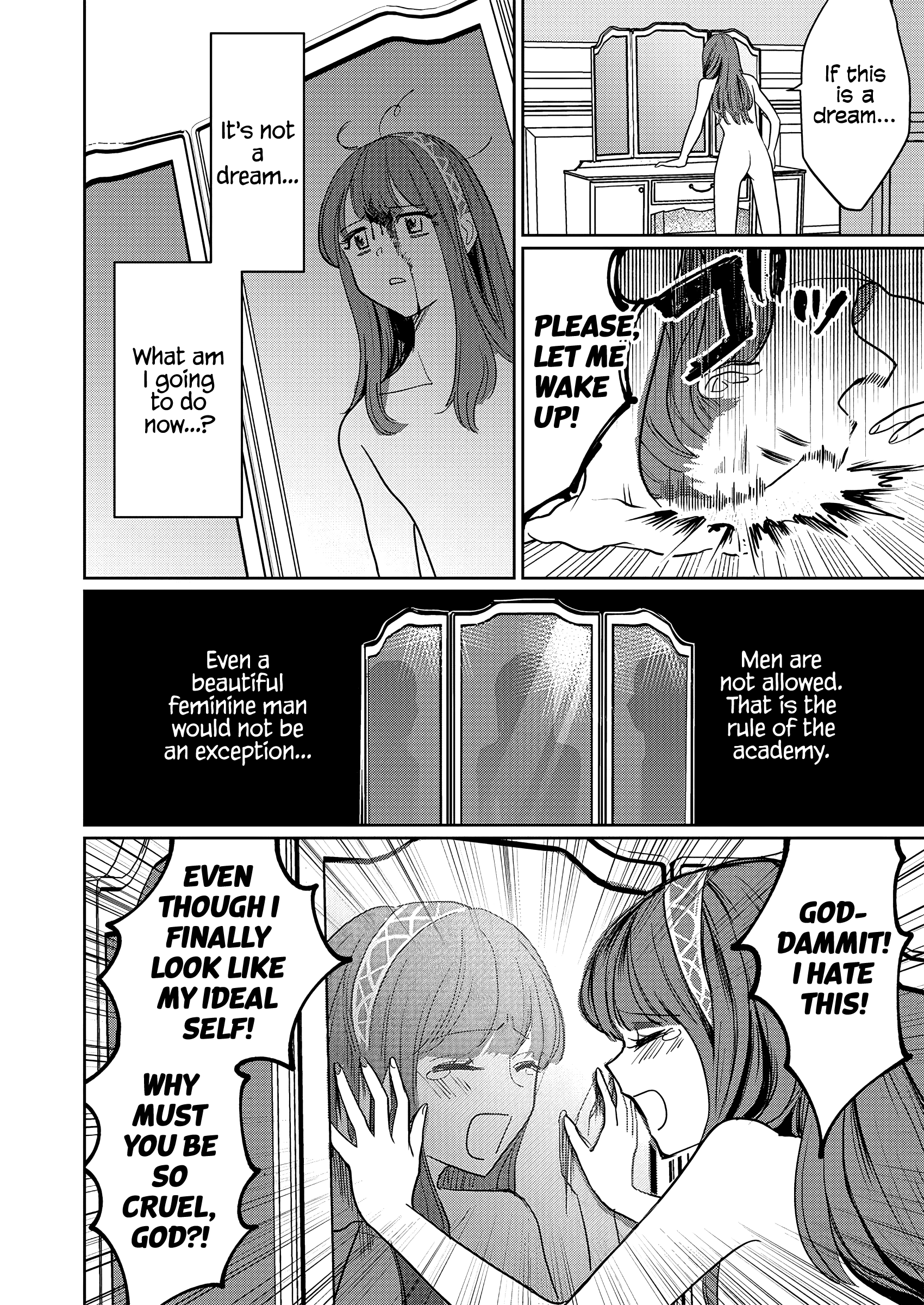 I Reincarnated as the Heroine in a Yuri Game, but for Some Reason That Thing was Still There! Chapter 1 - Page 19