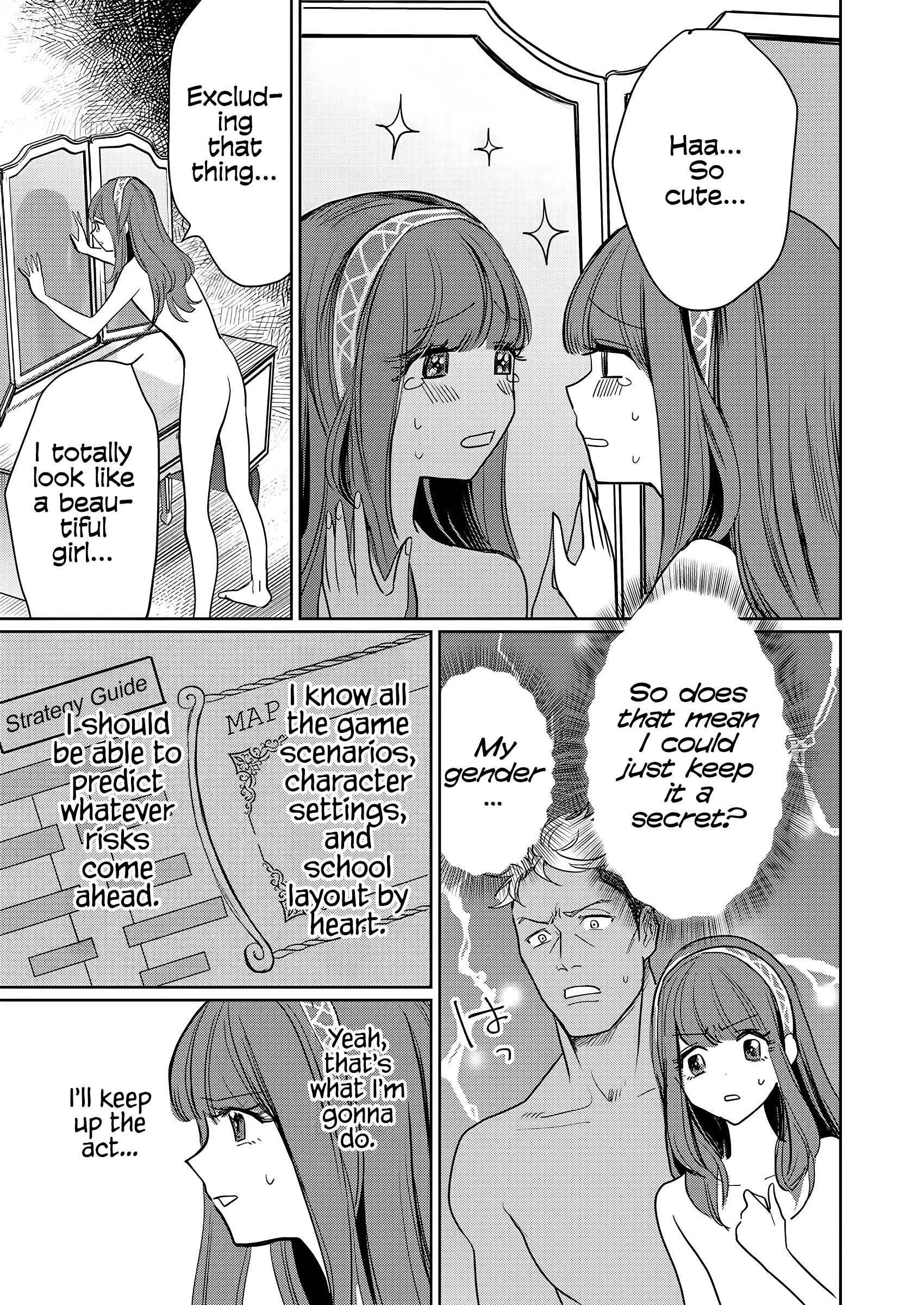 I Reincarnated as the Heroine in a Yuri Game, but for Some Reason That Thing was Still There! Chapter 1 - Page 20