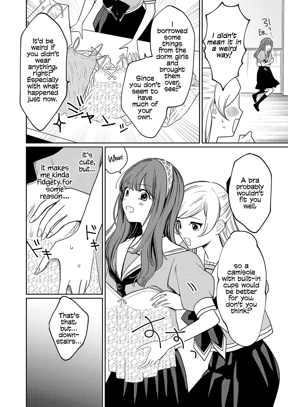 I Reincarnated as the Heroine in a Yuri Game, but for Some Reason That Thing was Still There! Chapter 2 - Page 14