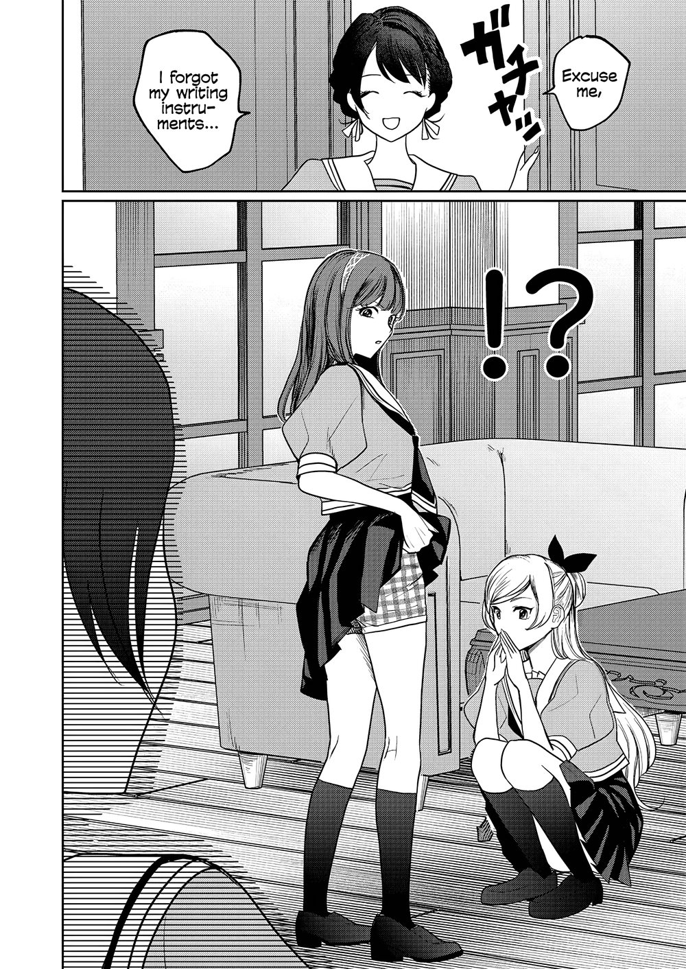 I Reincarnated as the Heroine in a Yuri Game, but for Some Reason That Thing was Still There! Chapter 2 - Page 16