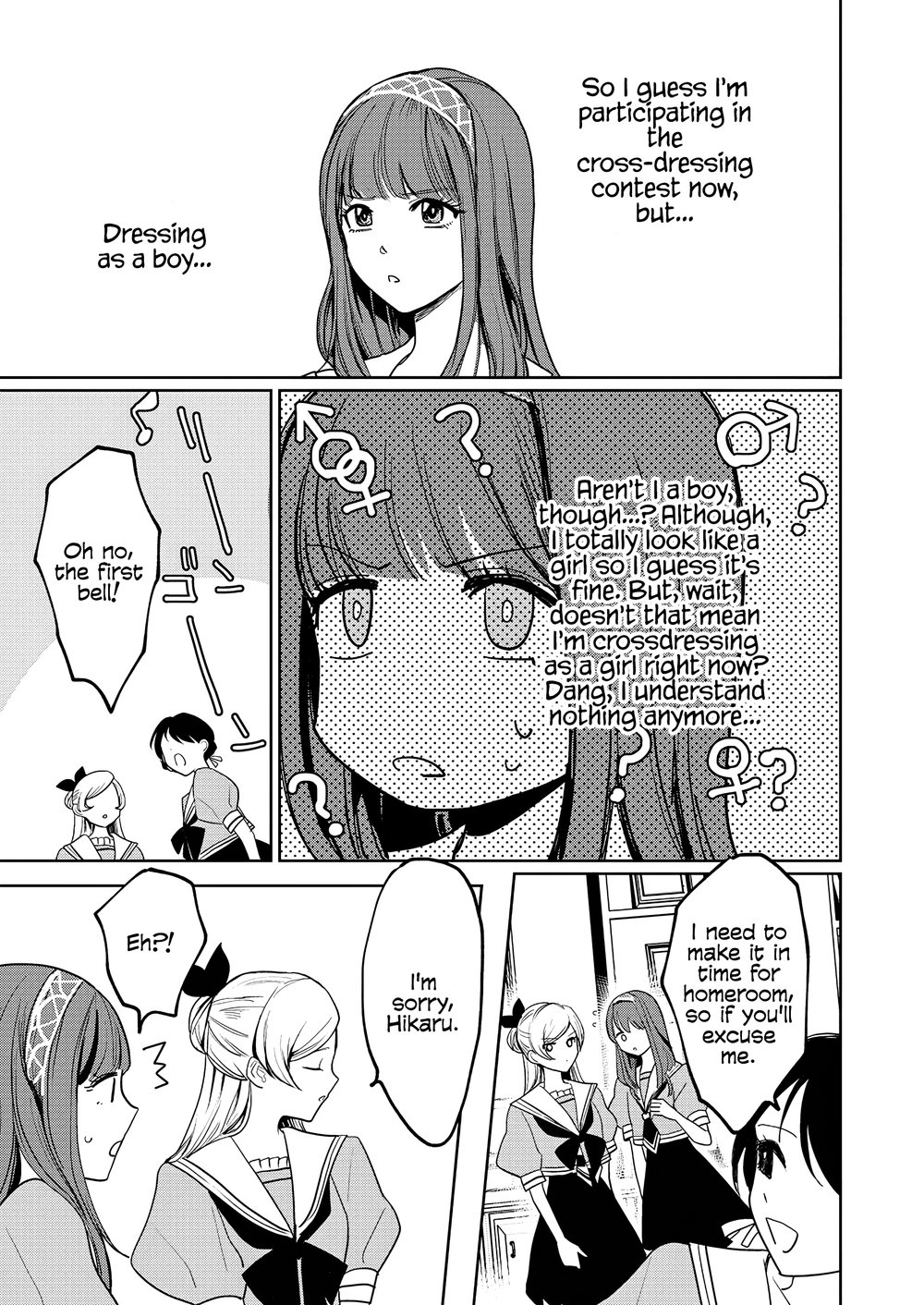 I Reincarnated as the Heroine in a Yuri Game, but for Some Reason That Thing was Still There! Chapter 2 - Page 21
