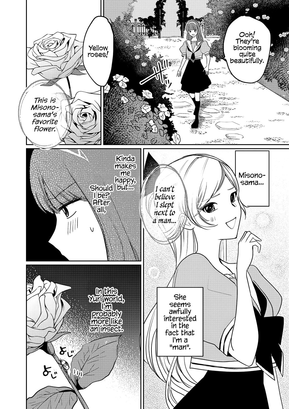 I Reincarnated as the Heroine in a Yuri Game, but for Some Reason That Thing was Still There! Chapter 2 - Page 6