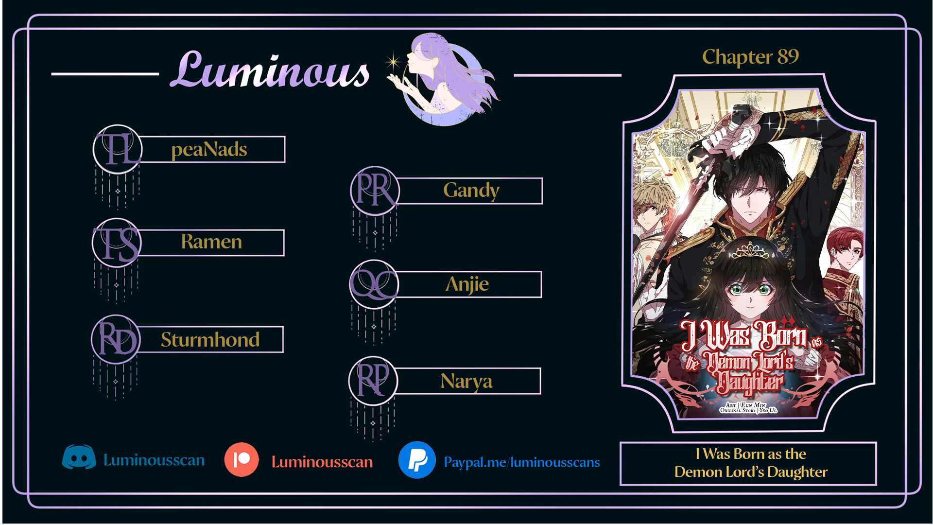 I Was Born as the Demon Lord’s Daughter Chapter 89 - Page 0