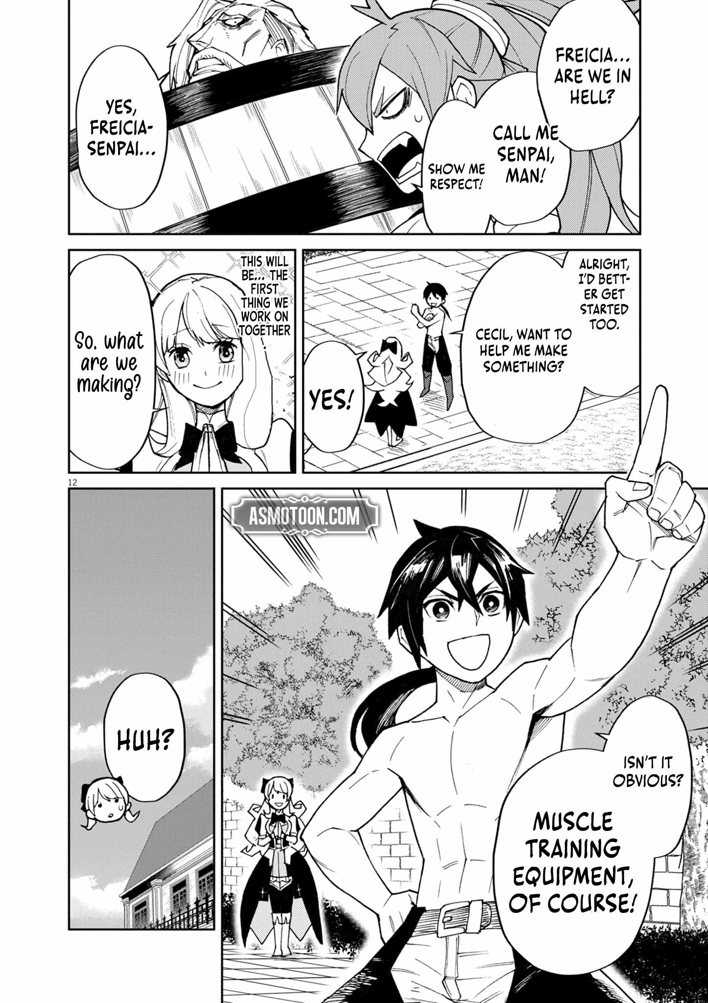 I Was Reincarnated as an Evil Noble in a Game and Became Unparalleled With My Overpowered Muscles Chapter 12 - Page 12