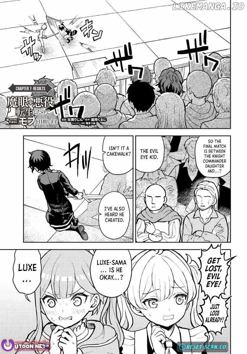 I Was Reincarnated as the Villain With Evil Eyes, so I Aim to Be a Mob Character Chapter 7.1 - Page 2