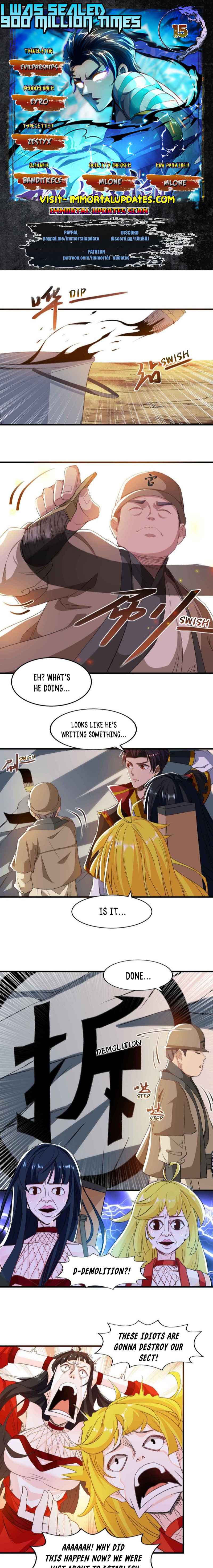 I Was Sealed 900 Million Times! Chapter 15 - Page 1