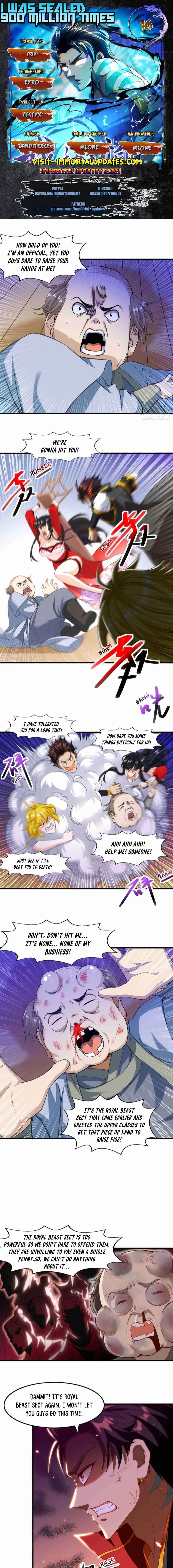 I Was Sealed 900 Million Times! Chapter 16 - Page 1