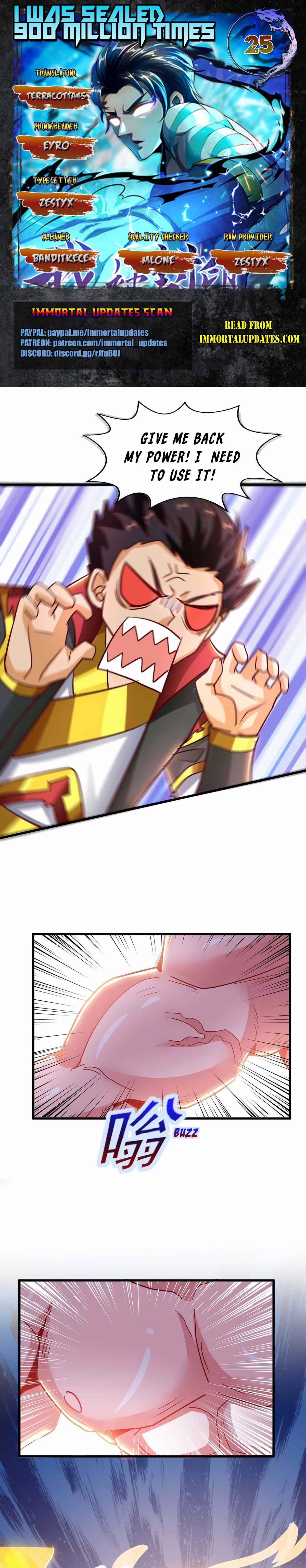 I Was Sealed 900 Million Times! Chapter 25 - Page 1