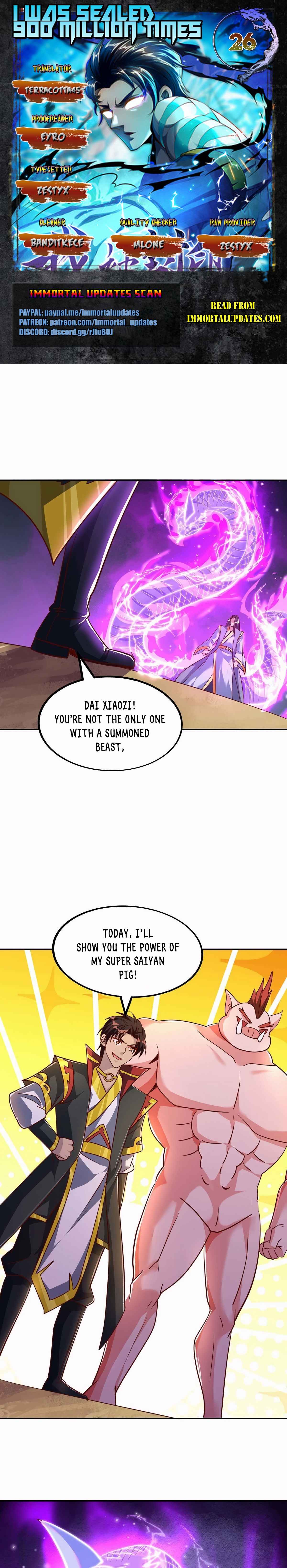I Was Sealed 900 Million Times! Chapter 26 - Page 1