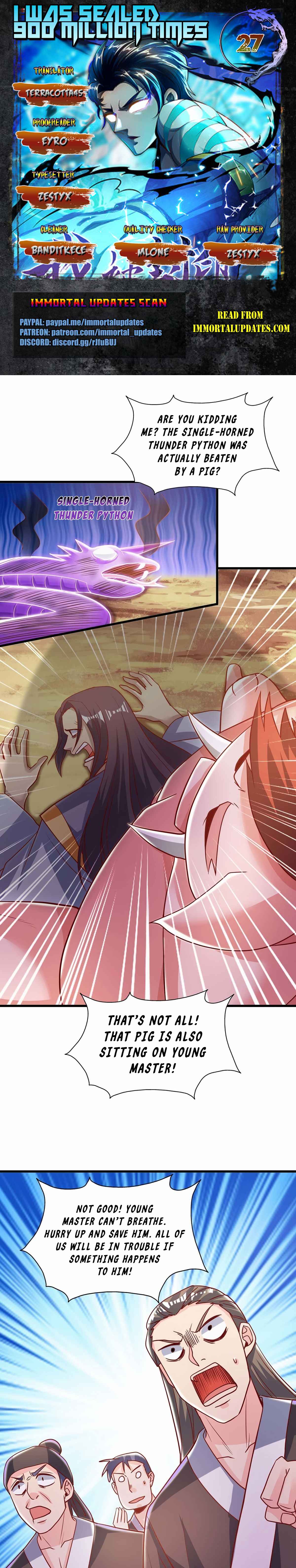 I Was Sealed 900 Million Times! Chapter 27 - Page 1