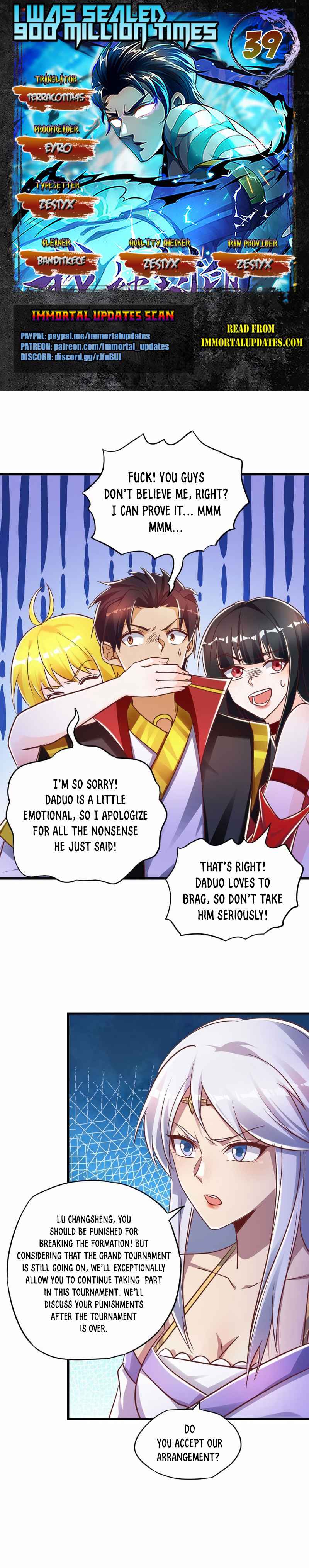 I Was Sealed 900 Million Times! Chapter 39 - Page 1