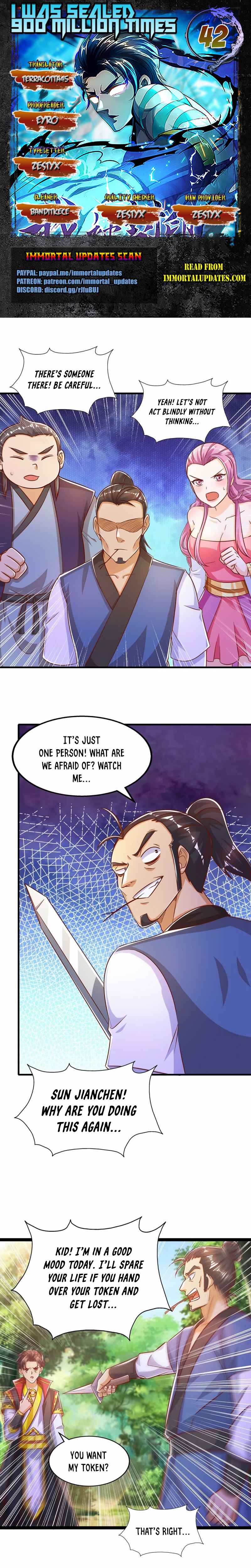 I Was Sealed 900 Million Times! Chapter 42 - Page 1