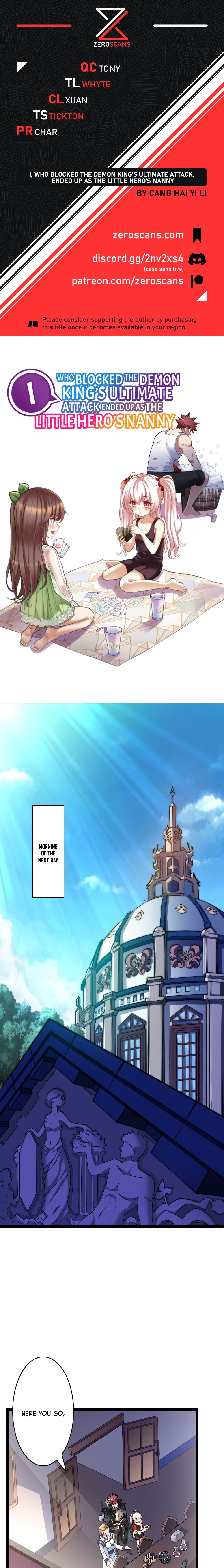 I, Who Blocked the Demon King’s Ultimate Attack, Ended up as the Little Hero’s Nanny Chapter 5 - Page 1