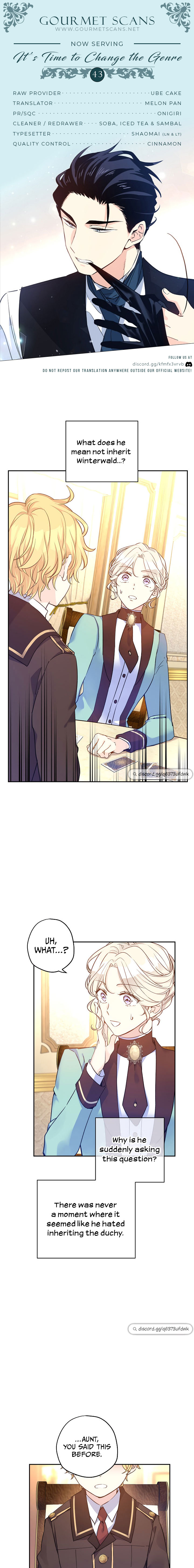 I Will Change the Genre Chapter 43 - Page 0
