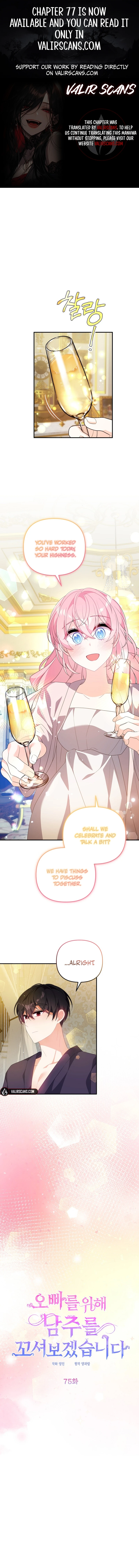 I Will Try to Seduce the Male Lead for My Brother Chapter 75 - Page 0