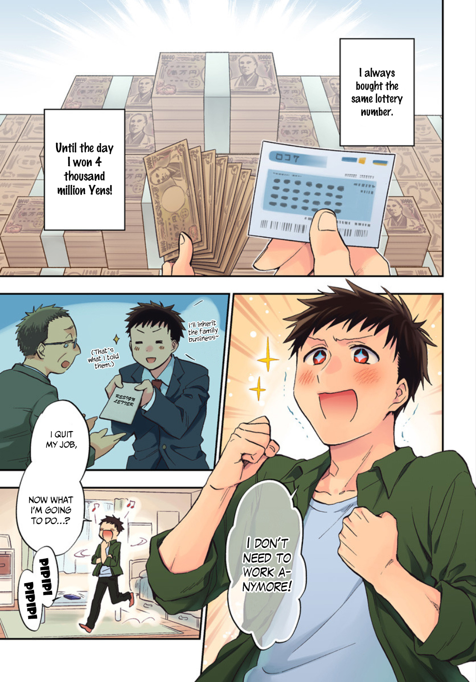 I Won 4 Billion in a Lottery But I Went to Another World Chapter 1 - Page 1