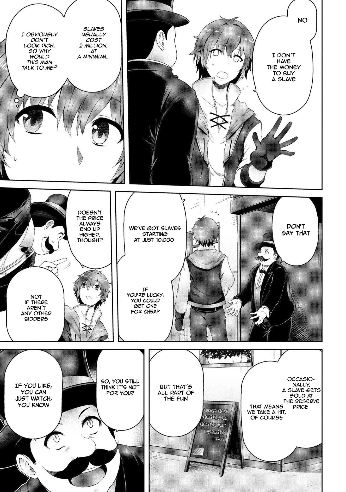 Ie ga Moete Jinsei Dou Demo Yoku Natta kara, Nokotta Nakenashi no Kin de Dark Elf no Dorei o Katta Chapter 1 - Page 12