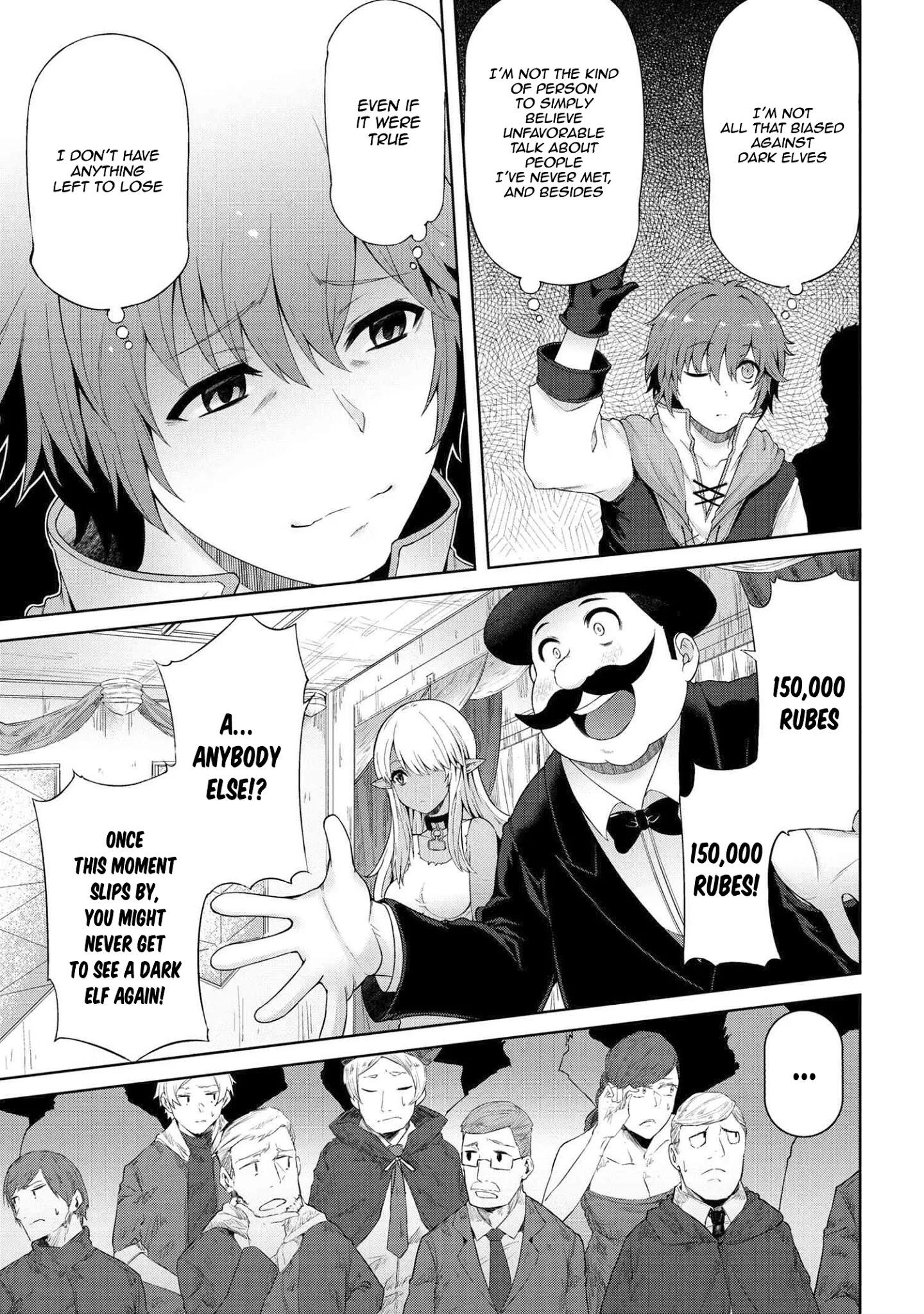 Ie ga Moete Jinsei Dou Demo Yoku Natta kara, Nokotta Nakenashi no Kin de Dark Elf no Dorei o Katta Chapter 1 - Page 27