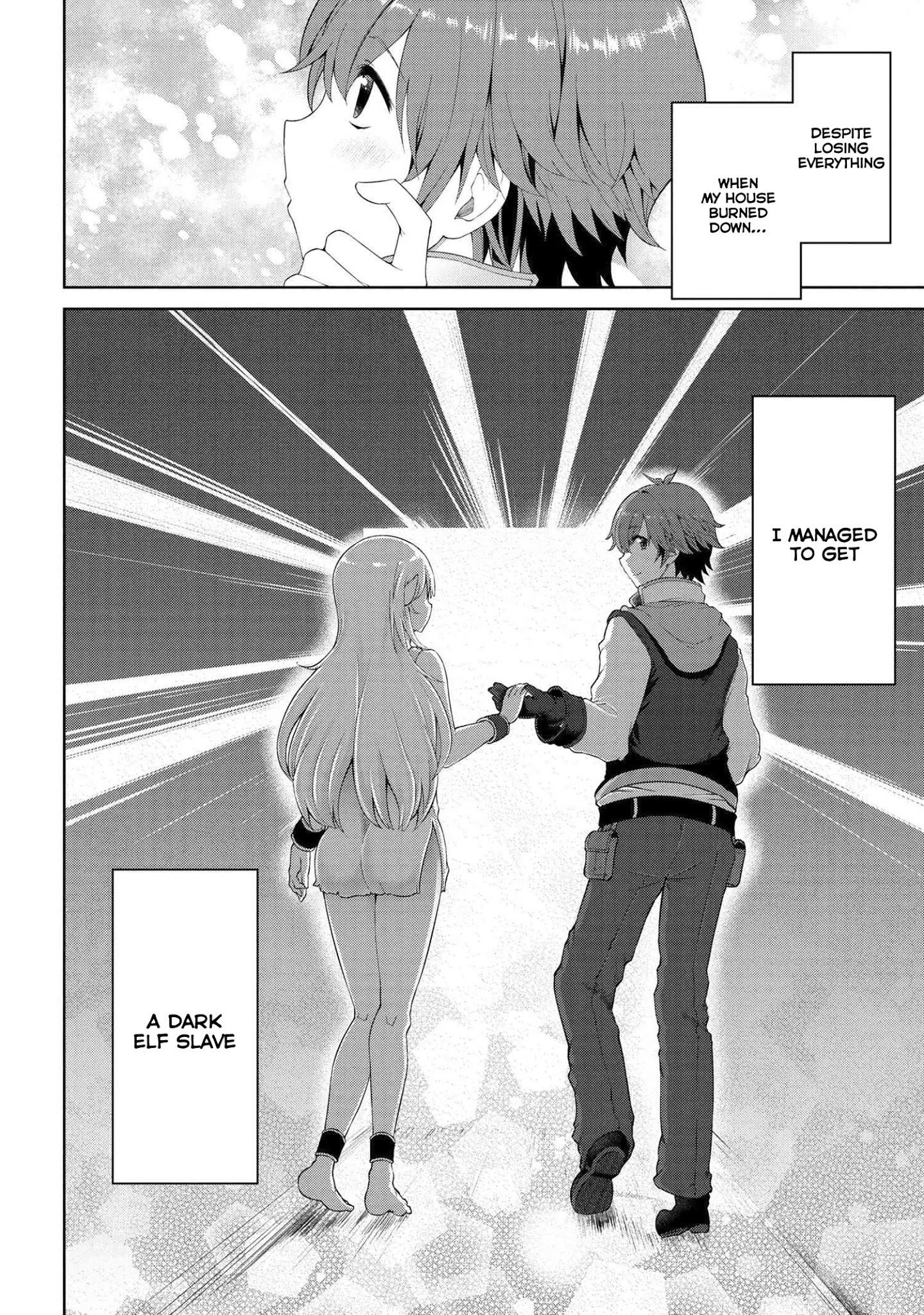 Ie ga Moete Jinsei Dou Demo Yoku Natta kara, Nokotta Nakenashi no Kin de Dark Elf no Dorei o Katta Chapter 1 - Page 34