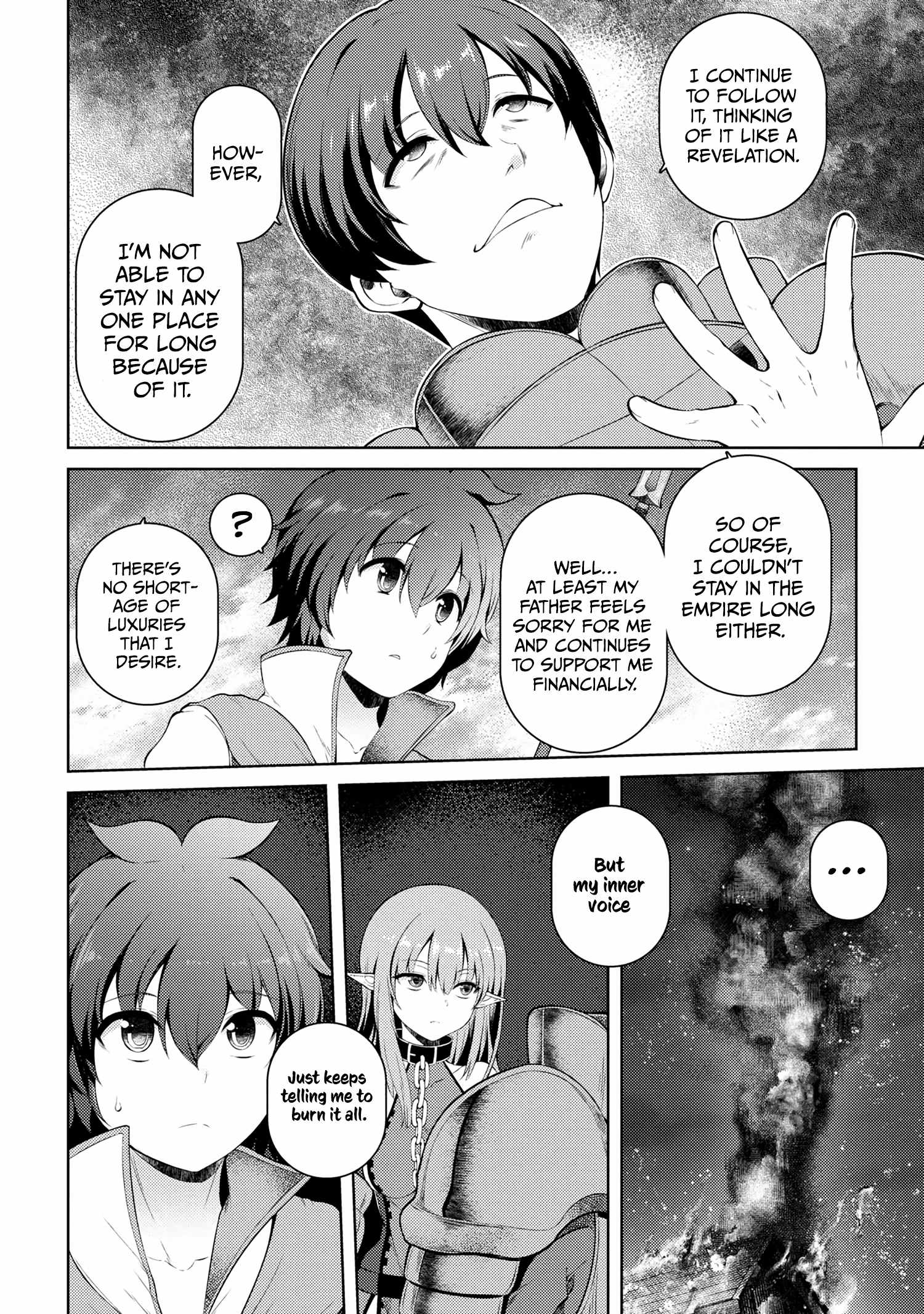 Ie ga Moete Jinsei Dou Demo Yoku Natta kara, Nokotta Nakenashi no Kin de Dark Elf no Dorei o Katta Chapter 14.1 - Page 12