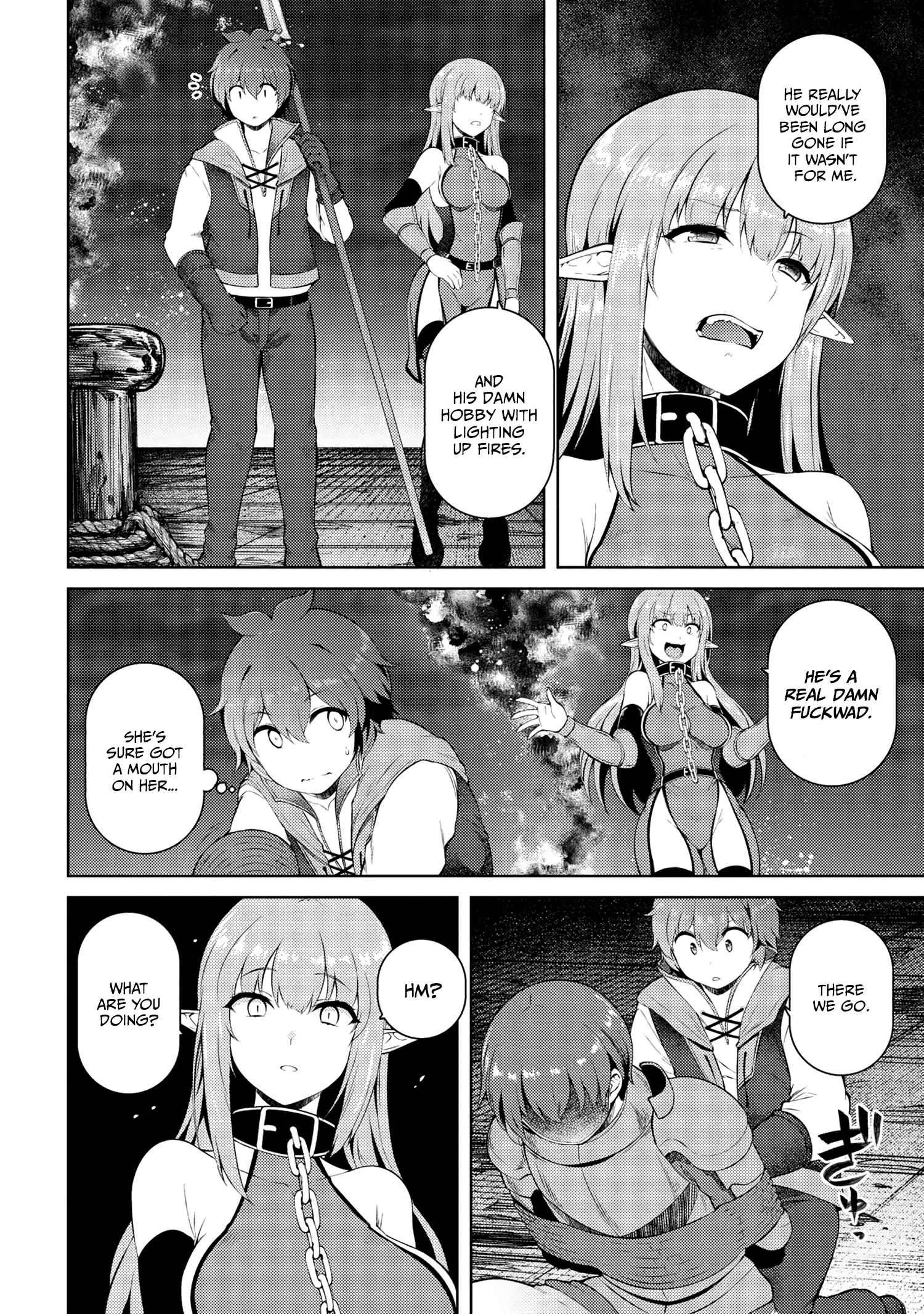 Ie ga Moete Jinsei Dou Demo Yoku Natta kara, Nokotta Nakenashi no Kin de Dark Elf no Dorei o Katta Chapter 14.2 - Page 14