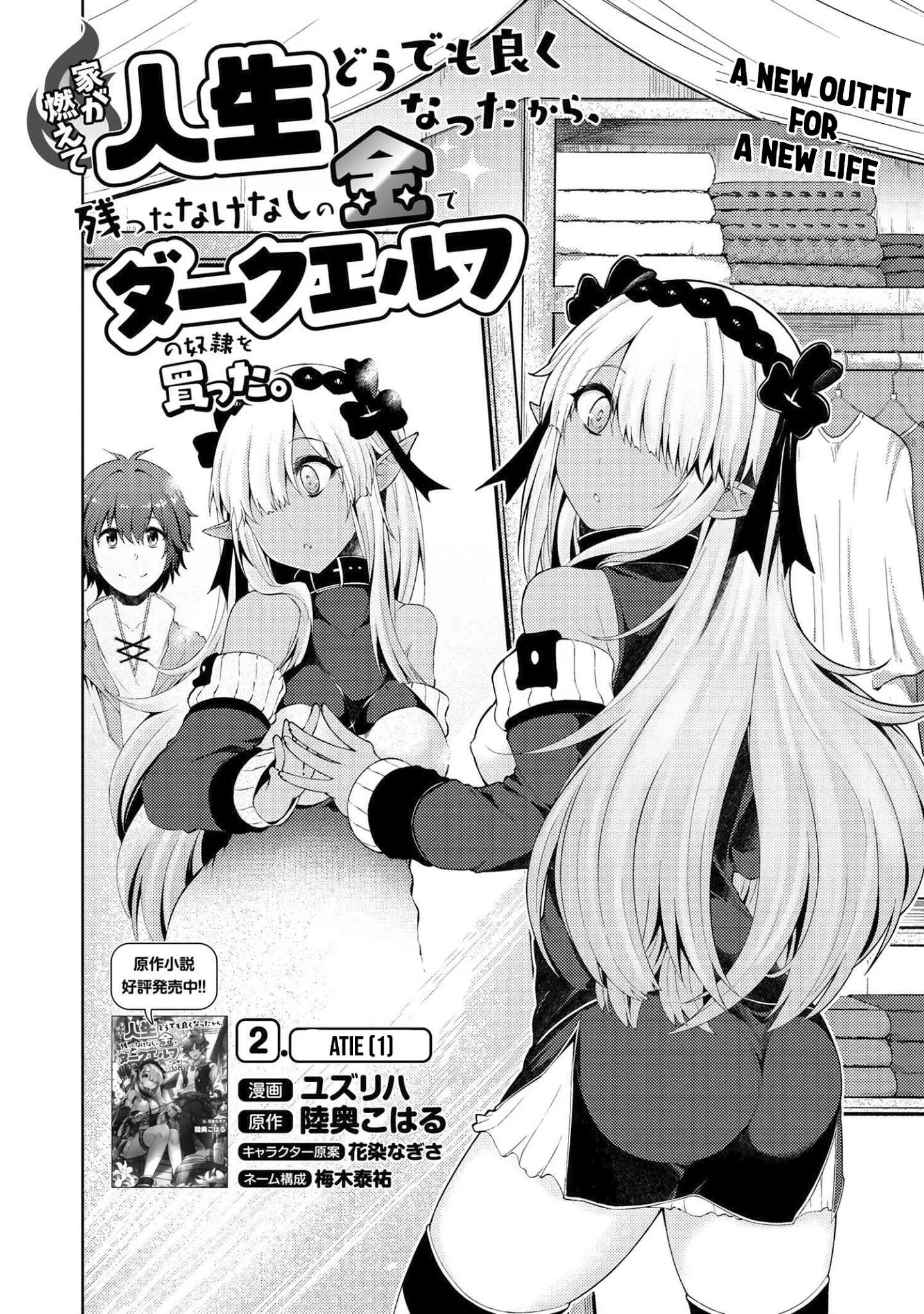 Ie ga Moete Jinsei Dou Demo Yoku Natta kara, Nokotta Nakenashi no Kin de Dark Elf no Dorei o Katta Chapter 2.1 - Page 3