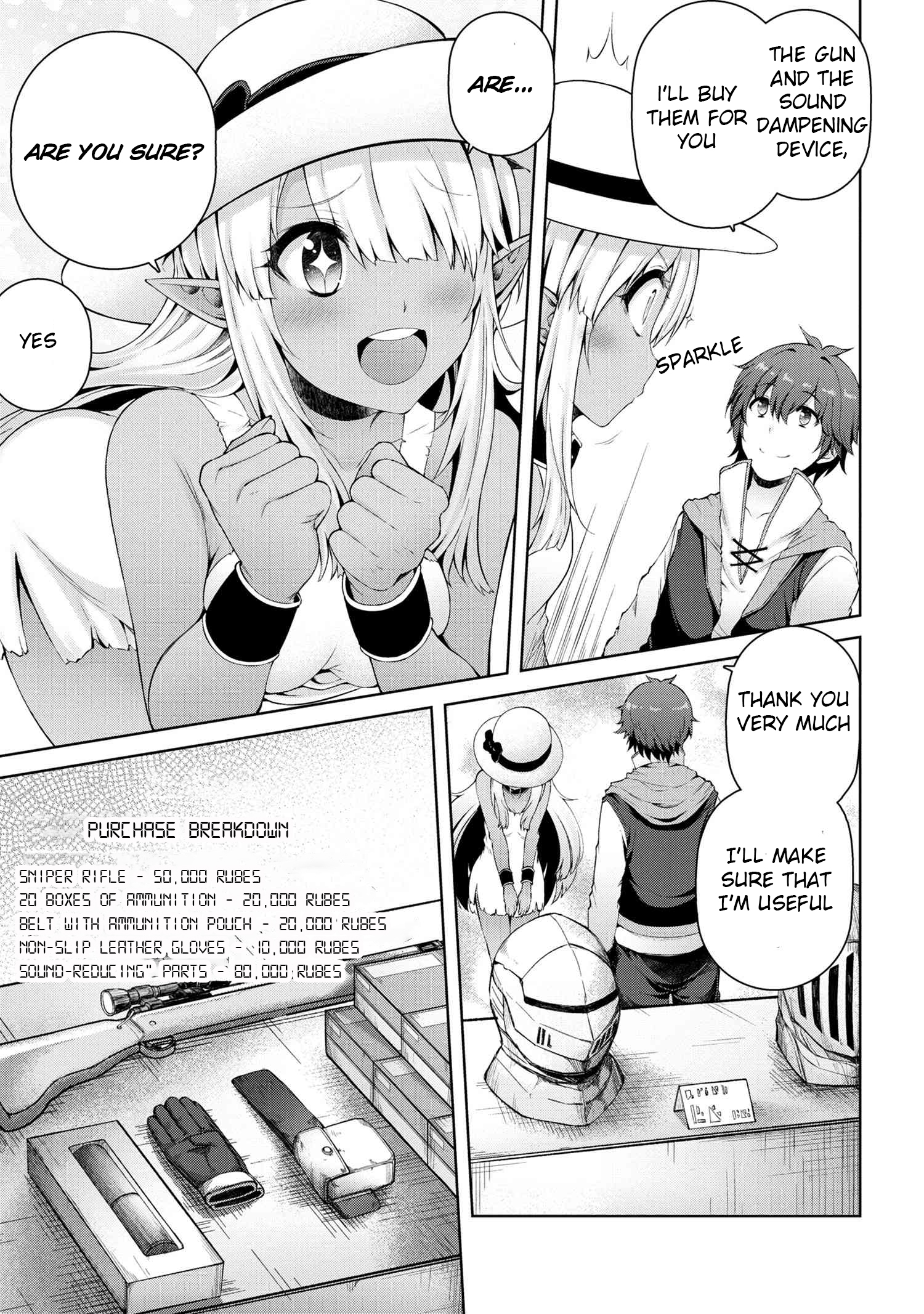 Ie ga Moete Jinsei Dou Demo Yoku Natta kara, Nokotta Nakenashi no Kin de Dark Elf no Dorei o Katta Chapter 3.1 - Page 6