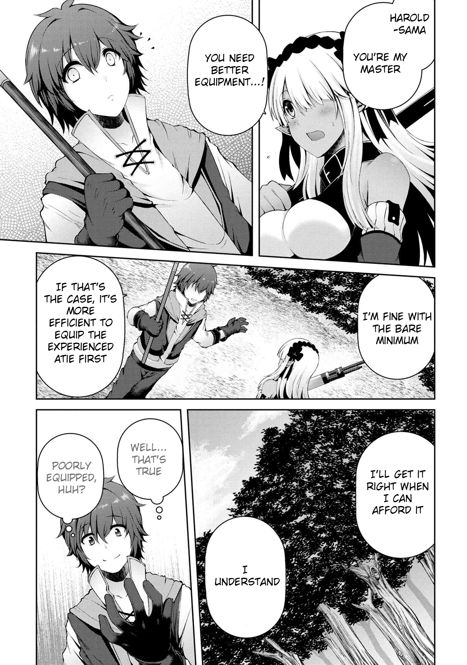 Ie ga Moete Jinsei Dou Demo Yoku Natta kara, Nokotta Nakenashi no Kin de Dark Elf no Dorei o Katta Chapter 3.1 - Page 8
