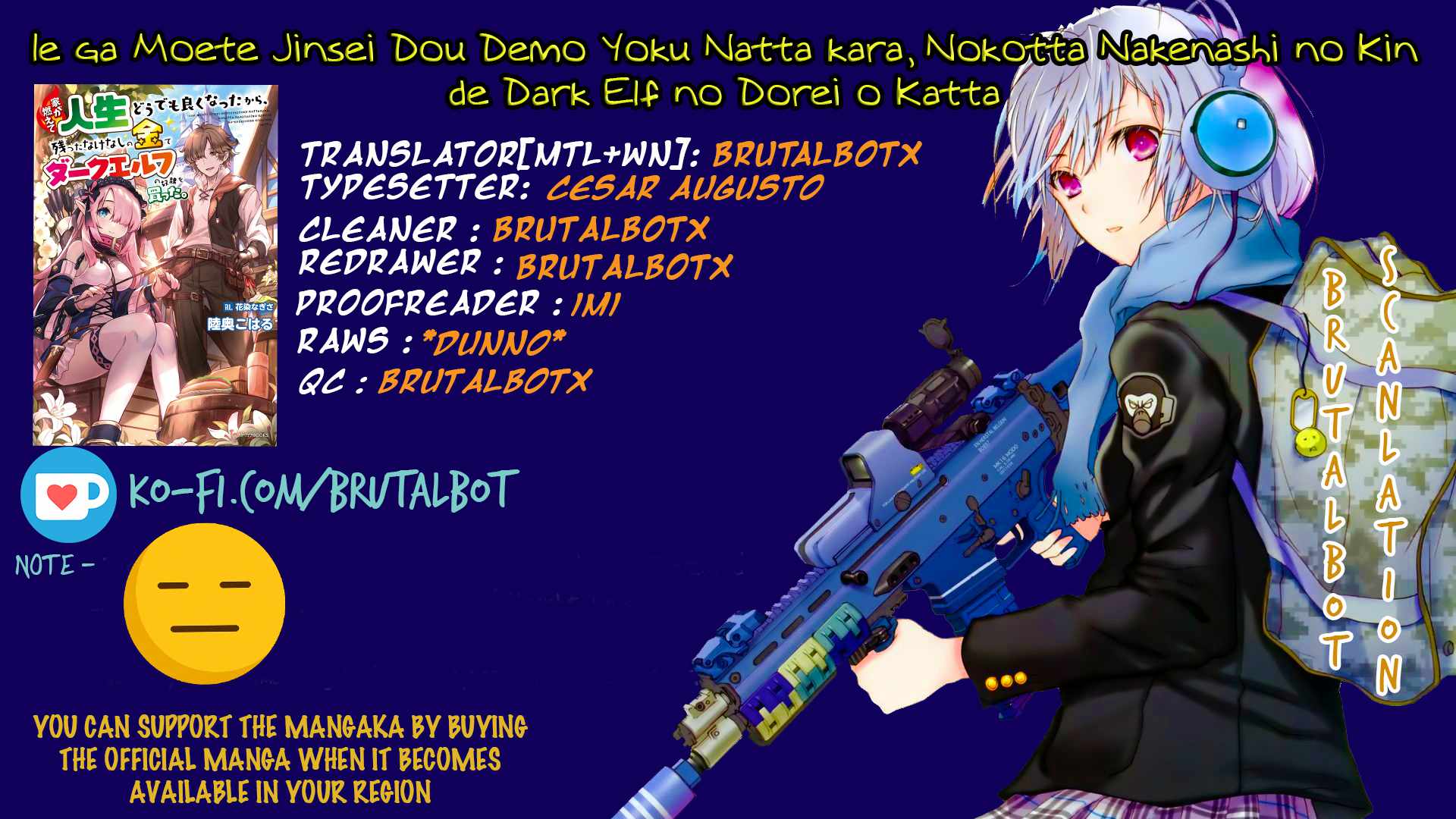 Ie ga Moete Jinsei Dou Demo Yoku Natta kara, Nokotta Nakenashi no Kin de Dark Elf no Dorei o Katta Chapter 4.2 - Page 1