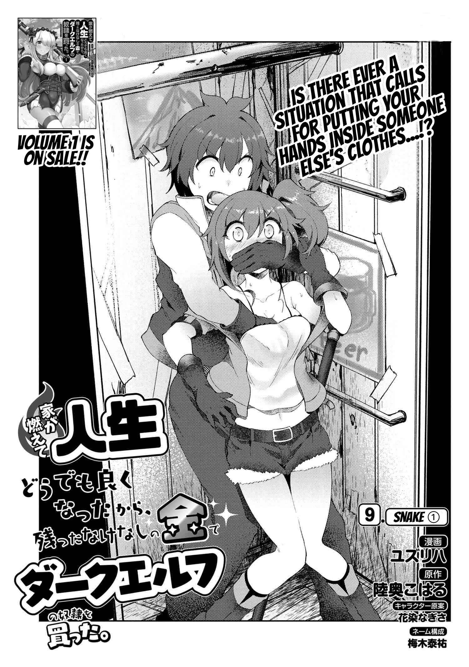 Ie ga Moete Jinsei Dou Demo Yoku Natta kara, Nokotta Nakenashi no Kin de Dark Elf no Dorei o Katta Chapter 9.1 - Page 2