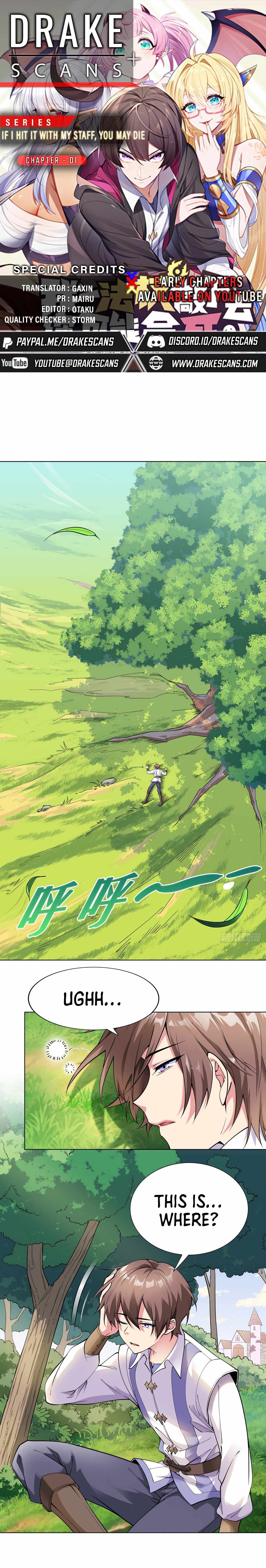 If I Hit It With My Staff, You May Die Chapter 1 - Page 1