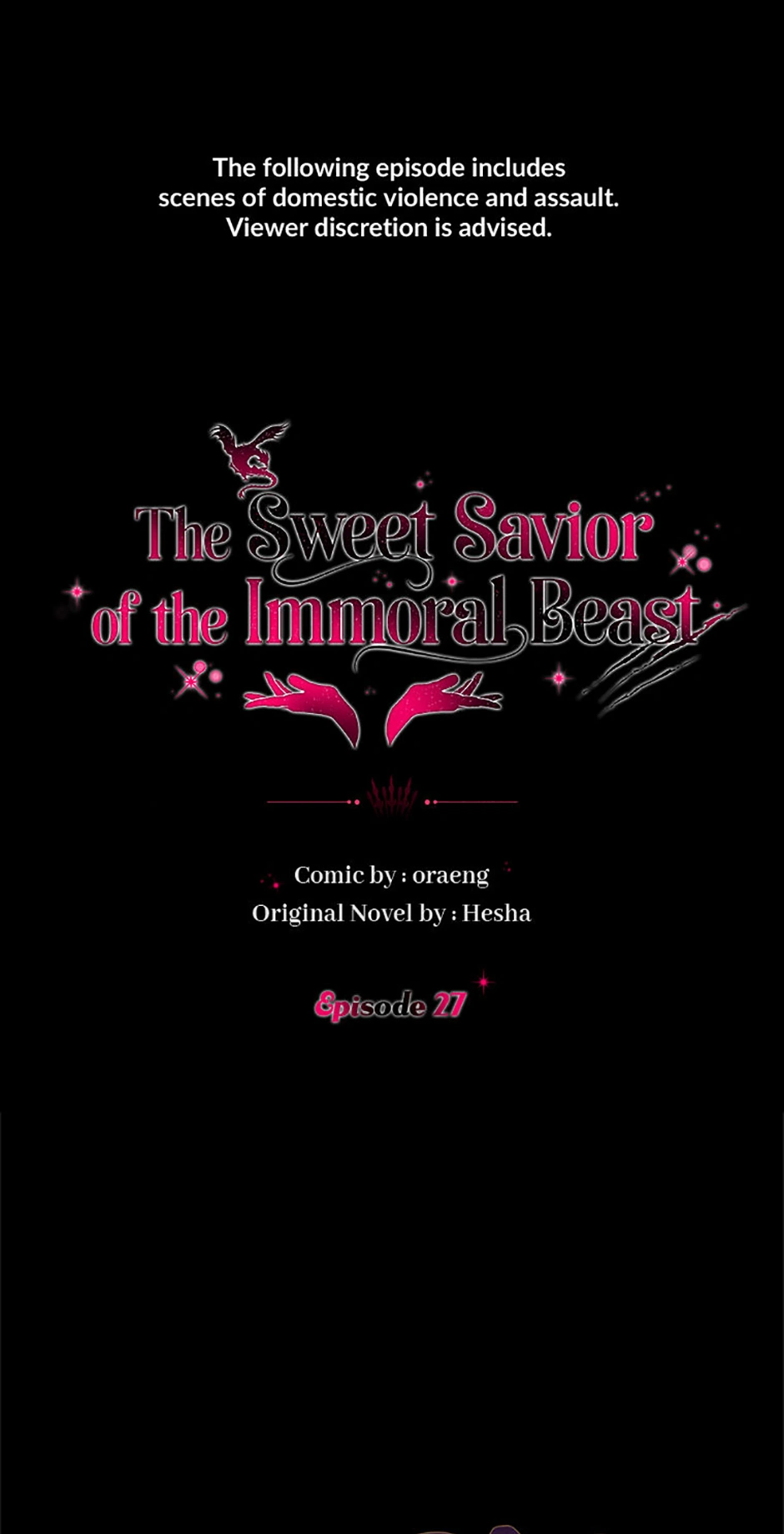 If You Save an Immoral Beast Chapter 27 - Page 1