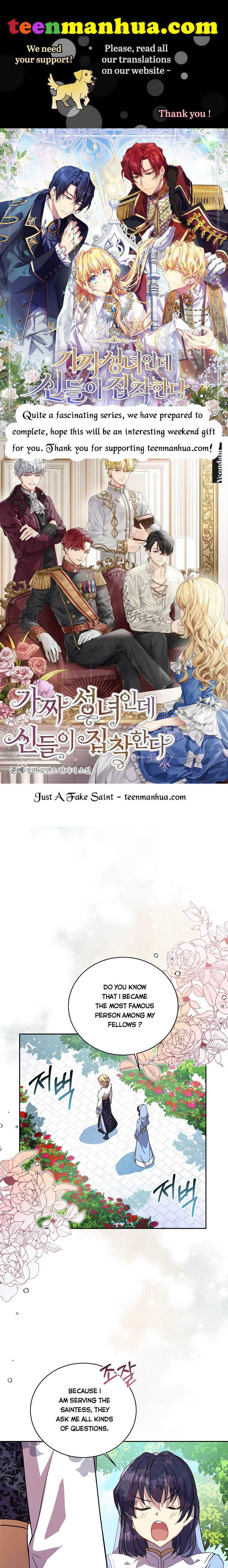 I’m a Fake Saintess but the Gods Are Obsessed Chapter 14 - Page 0