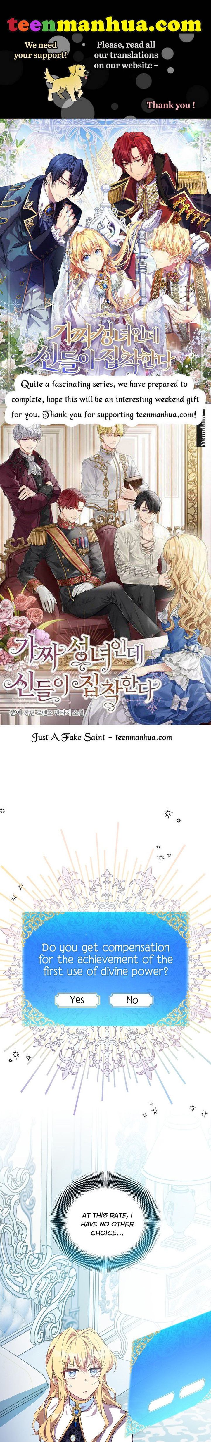 I’m a Fake Saintess but the Gods Are Obsessed Chapter 16 - Page 0
