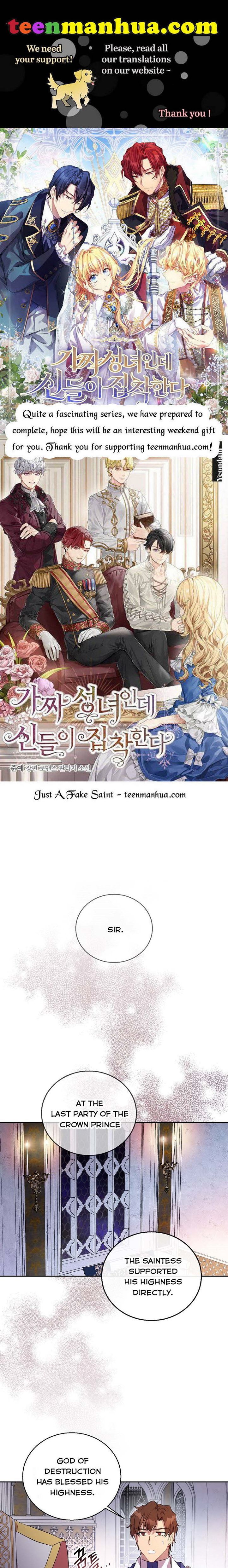 I’m a Fake Saintess but the Gods Are Obsessed Chapter 17 - Page 0